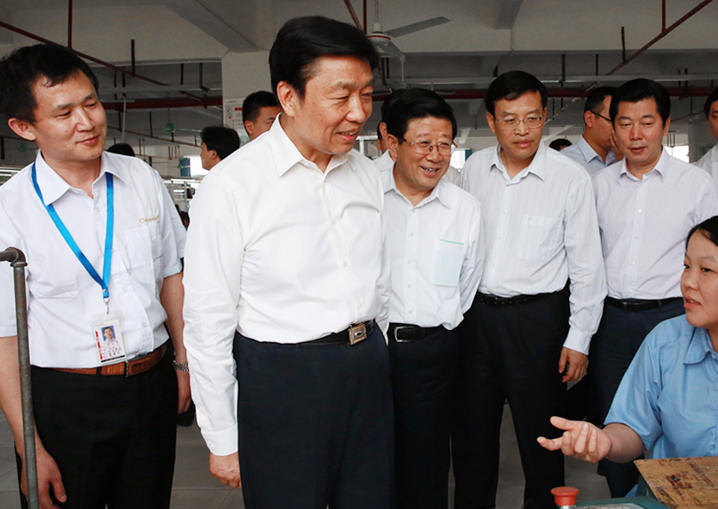 李源潮在完美(中国)体育调研纪实