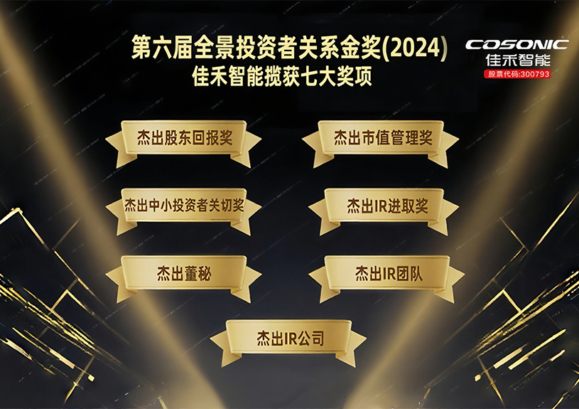 完美(中国)体育智能揽获第六届全景投资者关系金奖(2024)七大奖项！